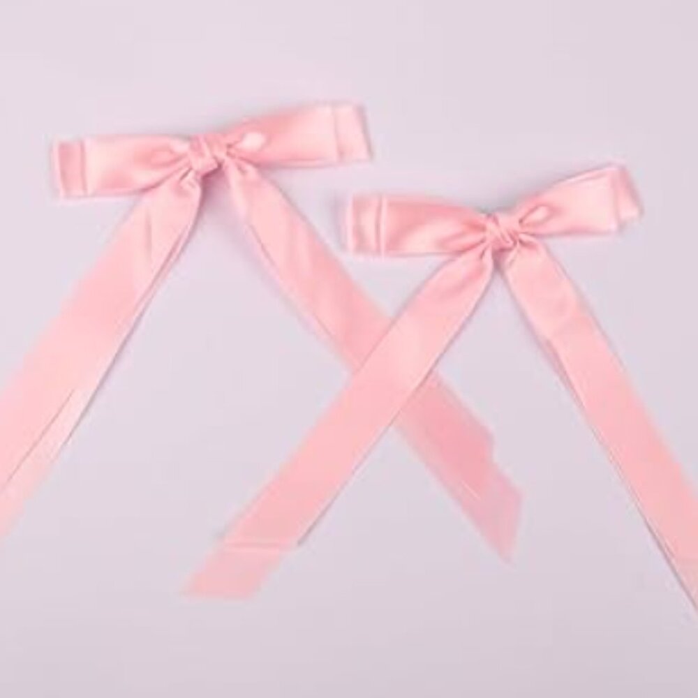 Pink Bow Clips Set NWOT